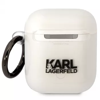 Karl Lagerfeld KLA2HNCHTCT AirPods 1/2 vāciņš caurspīdīgs Ikonik Choupette