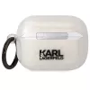 Karl Lagerfeld KLAPHNKCTGT AirPods Pro vāciņš Caurspīdīgs ar mirdzumu Karl & Choupette