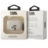 Karl Lagerfeld KLAPHNKCTGT AirPods Pro vāciņš Caurspīdīgs ar mirdzumu Karl & Choupette