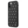 Mercedes-Benz iPhone 12 Pro Max cietais vāciņš Silver Stars Pattern Black
