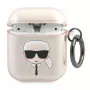 Karl Lagerfeld KLA2UKHGD AirPods 1/2 vāciņš Gold Glitter Karl Head