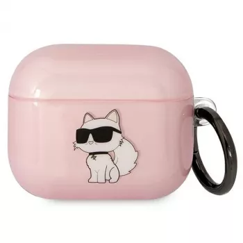Karl Lagerfeld KLA3HNCHTCP AirPods 3 vāciņš rozā Ikonik Choupette