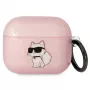 Karl Lagerfeld KLA3HNCHTCP AirPods 3 vāciņš rozā Ikonik Choupette