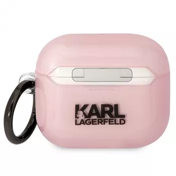 Karl Lagerfeld KLA3HNCHTCP AirPods 3 vāciņš rozā Ikonik Choupette