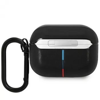 BMW AirPods Pro ādas vāciņš ar izliektu līniju - Melns