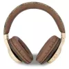 GUESS 4G Script Metal Logo bezvadu austiņas Bluetooth 5.3 Brūna