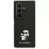 Karl Lagerfeld Saffiano Karl & Choupette Pin Maciņš Samsung Galaxy Z Fold7 – Melns