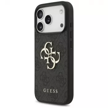 GUESS 4G Big Logo aizsargmaciņa iPhone 17 Pro / 18 Pro - melna
