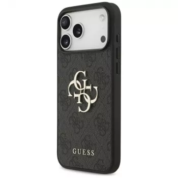 GUESS 4G Big Logo maciņš iPhone 17 Pro Max / 18 Pro Max - Melns