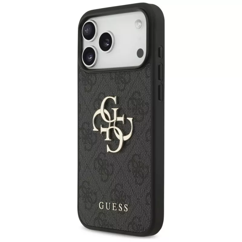 GUESS 4G Big Logo maciņš iPhone 17 Pro Max / 18 Pro Max - Melns