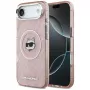 Karl Lagerfeld IML Choupette galvas logo MacSafe maciņš iPhone Air rozā