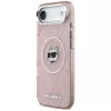 Karl Lagerfeld IML Choupette galvas logo MacSafe maciņš iPhone Air rozā