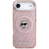 Karl Lagerfeld IML Choupette galvas logo MacSafe maciņš iPhone Air rozā