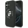 Karl Lagerfeld Silikona Karl & Choupette gredzena MagSafe maciņš iPhone 17 - Melns