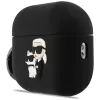 Karl Lagerfeld silikona 3D Karl & Choupette galvas maciņš AirPods Pro 3, melns