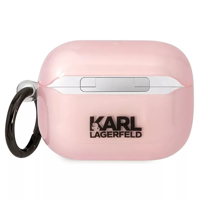 Karl Lagerfeld KLAPHNCHTCP AirPods Pro maciņš rozā Ikonik Choupette