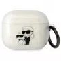 Karl Lagerfeld KLA3HNKCTGT AirPods 3 vāciņš caurspīdīgs ar mirdzumu Karl & Choupette