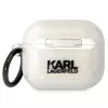 Karl Lagerfeld KLA3HNKCTGT AirPods 3 vāciņš caurspīdīgs ar mirdzumu Karl & Choupette