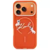 Karl Lagerfeld IML Choupettes Karl Script Logo MagSafe maciņš iPhone 17 Pro Max, oranžs