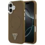 GUESS Triangle Logo MagSafe maciņš iPhone 17 - brūns