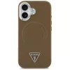 GUESS Triangle Logo MagSafe maciņš iPhone 17 - brūns