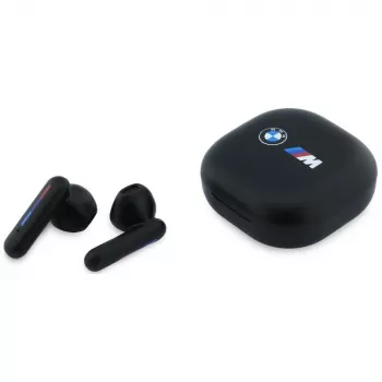 BMW TWS Bluetooth austiņas ar ENC un drukātu logotipu - Melna