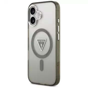 GUESS IML Gradient Triangle Logo MagSafe maciņš iPhone 17 – Khaki
