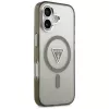 GUESS IML Gradient Triangle Logo MagSafe maciņš iPhone 17 – Khaki