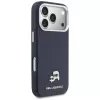Karl Lagerfeld Karl & Choupette Head Pins Saffiano MagSafe maciņš iPhone 17 Pro Max - zils