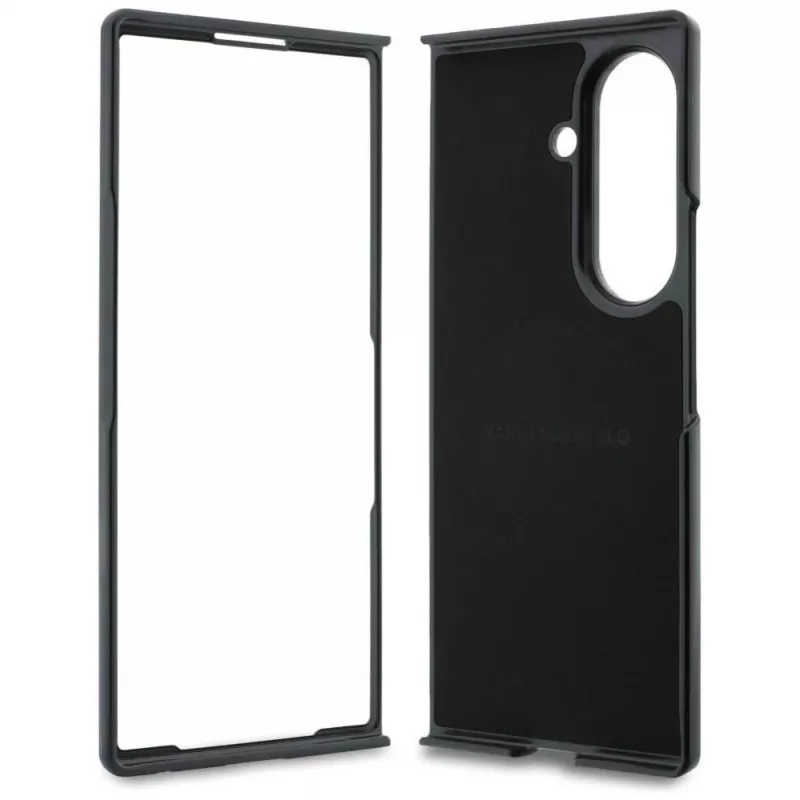 Karl Lagerfeld Karl & Choupette Pins MagSafe maciņš Samsung Galaxy Z Fold 8 Ultra - Melns