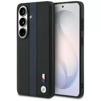 BMW Perforated Stripe Logo MagSafe vāciņš Samsung Galaxy S26 - Zils
