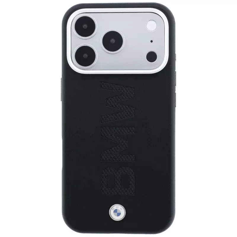 BMW Sign Centered Deboss MagSafe maciņš iPhone 18 Pro Max / 17 Pro Max - Melns