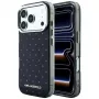 Karl Lagerfeld IML Rhinestones Allover un Elektroplatēts Logo Maciņš iPhone 18 Pro / 17 Pro - Melns