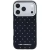 Karl Lagerfeld IML Rhinestones Allover un Elektroplatēts Logo Maciņš iPhone 18 Pro / 17 Pro - Melns