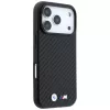 BMW M Carbon Metal Logo MagSafe Maciņš iPhone 18 Pro / 17 Pro – Melns