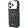 GUESS 4G & Big Resin Logo maciņš iPhone 17 Pro / 18 Pro - Melns