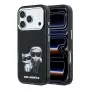 Karl Lagerfeld IML Karl & Choupette Bodies Sketch Print MagSafe maciņš iPhone 18 Pro / 17 Pro - Melns