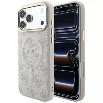 GUESS Embossed 4G Classic MacSafe maciņš iPhone 17 Pro Max / 18 Pro Max - Rozā
