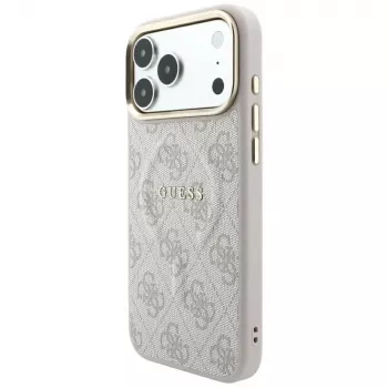 GUESS Embossed 4G Classic MacSafe maciņš iPhone 17 Pro Max / 18 Pro Max - Rozā