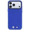 BMW M Carbon Metal Logo MagSafe maciņš iPhone 18 Pro / 17 Pro - Zils