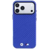 BMW M Carbon Metal Logo MagSafe Maciņš iPhone 18 Pro Max / 17 Pro Max - Zils
