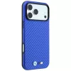 BMW M Carbon Metal Logo MagSafe Maciņš iPhone 18 Pro Max / 17 Pro Max - Zils