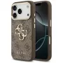 GUESS 4G Big Logo Classic Phone Case iPhone 17 Pro Max / 18 Pro Max – Brūns un Zelts