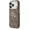 GUESS 4G Big Logo Classic Phone Case iPhone 17 Pro Max / 18 Pro Max – Brūns un Zelts