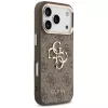 GUESS 4G Big Logo Classic Phone Case iPhone 17 Pro Max / 18 Pro Max – Brūns un Zelts