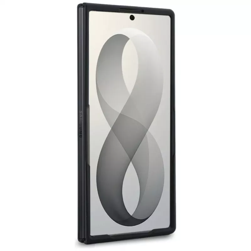 Karl Lagerfeld Saffiano Karl & Choupette Pin Maciņš Samsung Galaxy Z Fold 8 Ultra - Melns