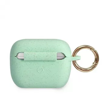 GUESS GUACAPSILGLGN AirPods Pro vāciņš zaļš silikons ar spīdumiem