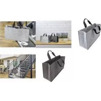 SIGEL BA431 Desk Sharing Bag Basic L gaiši pelēks sintētiskais filcs