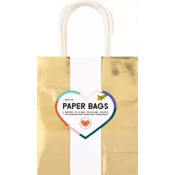 Folia papīra maisiņi Gold M Glossy, 7 gab.