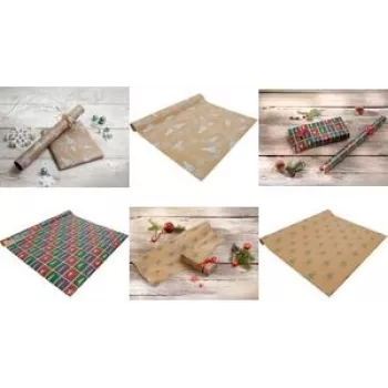 SIGEL GP120 Dāvanu papīra rullis – polārlāča dizains, 5 m x 70 cm, daudzkrāsains, 80 g/m²